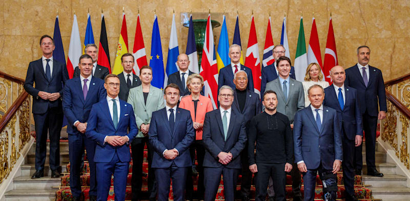 European leaders' defense summit in London, March 2025  credit: Reuters/Javad Parsa